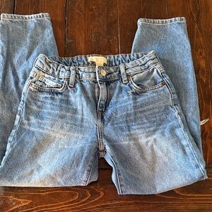 Forever 21 Girls Light Blue Kids Straight Leg Jeans